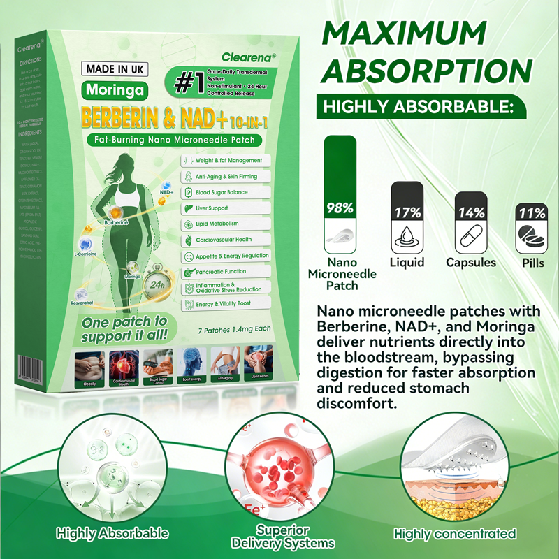 【𝐎𝐟𝐟𝐢𝐜𝐢𝐚𝐥 𝐔𝐊 𝐒𝐭𝐨𝐫𝐞】🧑‍⚕️🩺 𝐂𝐥𝐞𝐚𝐫𝐞𝐧𝐚® 𝐌𝐨𝐫𝐢𝐧𝐠𝐚 · 𝐁𝐞𝐫𝐛𝐞𝐫𝐢𝐧𝐞 × 𝐍𝐀𝐃+ 𝟏𝟎-𝐢𝐧-𝟏 𝐀𝐝𝐯𝐚𝐧𝐜𝐞𝐝 𝐍𝐚𝐧𝐨 𝐌𝐢𝐜𝐫𝐨𝐧𝐞𝐞𝐝𝐥𝐞 𝐏𝐚𝐭𝐜𝐡 — 𝐎𝐧𝐜𝐞 𝐃𝐚𝐢𝐥𝐲, 𝐕𝐢𝐬𝐢𝐛𝐥𝐞 𝐑𝐞𝐬𝐮𝐥𝐭𝐬 𝐢𝐧 𝟕 𝐃𝐚𝐲𝐬🌍