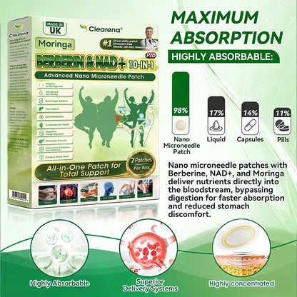 【𝐎𝐟𝐟𝐢𝐜𝐢𝐚𝐥 𝐔𝐊 𝐒𝐭𝐨𝐫𝐞】🧑‍⚕️🩺  𝐂𝐥𝐞𝐚𝐫𝐞𝐧𝐚® 𝐌𝐨𝐫𝐢𝐧𝐠𝐚 · 𝐁𝐞𝐫𝐛𝐞𝐫𝐢𝐧𝐞 × 𝐍𝐀𝐃+ 𝟏𝟎-𝐢𝐧-𝟏 𝐀𝐝𝐯𝐚𝐧𝐜𝐞𝐝 𝐍𝐚𝐧𝐨 𝐌𝐢𝐜𝐫𝐨𝐧𝐞𝐞𝐝𝐥𝐞 𝐏𝐚𝐭𝐜𝐡 · 🌿𝐓𝐨𝐭𝐚𝐥 𝐒𝐮𝐩𝐩𝐨𝐫𝐭, 𝐀𝐥𝐥-𝐢𝐧-𝐎𝐧𝐞 𝐏𝐚𝐭𝐜𝐡 — 💪𝘖𝘯𝘤𝘦 𝘋𝘢𝘪𝘭𝘺, 𝘝𝘪𝘴𝘪𝘣𝘭𝘦 𝘙𝘦𝘴𝘶𝘭𝘵𝘴 𝘪𝘯 7 𝘋𝘢𝘺𝘴