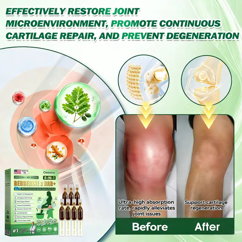 𝐎𝐟𝐟𝐢𝐜𝐢𝐚𝐥 𝐔𝐒 𝐒𝐭𝐨𝐫𝐞 🇬🇧  | 🧑‍⚕️ 𝐂𝐥𝐞𝐚𝐫𝐞𝐧𝐚® Moringa · Bee Venom · Berberine × NAD+ Eight-in-one 10× Ultra-Concentrated Herbal Essence Foot Soak — 𝐎𝐧𝐜𝐞 𝐃𝐚𝐢𝐥𝐲, 𝐕𝐢𝐬𝐢𝐛𝐥𝐞 𝐑𝐞𝐬𝐮𝐥𝐭𝐬 𝐢𝐧 𝟕 𝐃𝐚𝐲𝐬