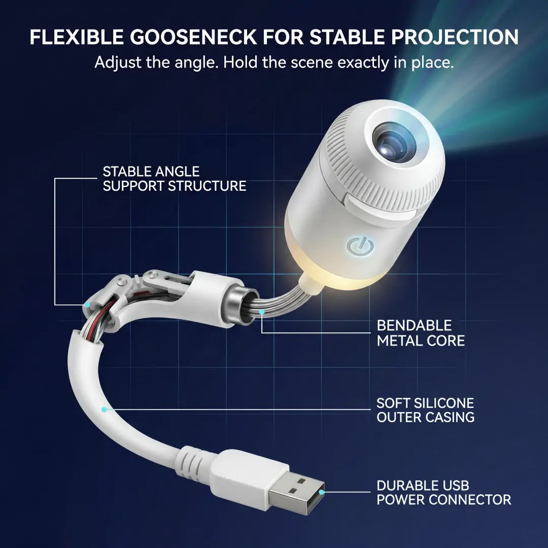 🌌Topacme® 5D Mini Star Projector — Dynamic Galaxy Lighting for Bedrooms, Cars & Relaxing Nights🔥