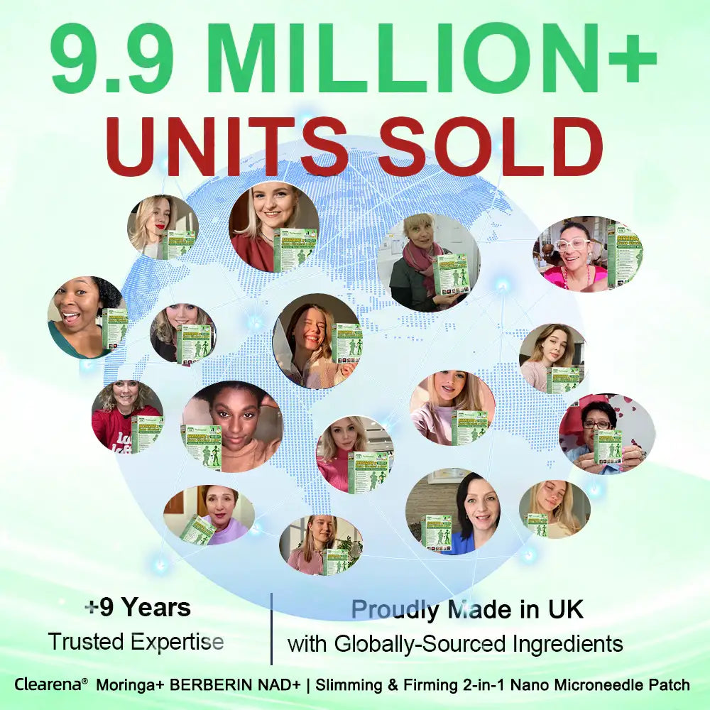 【𝐿𝑎𝑠𝑡 𝐷𝑎𝑦 𝑃𝑟𝑜𝑚𝑜𝑡𝑖𝑜𝑛 80% 𝑂𝐹𝐹】|𝐂𝐥𝐞𝐚𝐫𝐞𝐧𝐚® 𝑴𝒐𝒓𝒊𝒏𝒈𝒂 & 𝑩𝒆𝒓𝒃𝒆𝒓𝒊𝒏𝒆 NAD+| Slimming & Firming 2-in-1 Nano Microneedle Patch|𝘉𝘢𝘤𝘬𝘦𝘥 𝘣𝘺 𝘴𝘤𝘪𝘦𝘯𝘤𝘦 | 10-𝗂𝗇-𝟣 𝖿𝗈𝗋𝗆𝗎𝗅𝖺 | 𝑅𝑒𝑠𝑢𝑙𝑡𝑠 𝑖𝑛 7 𝑑𝑎𝑦𝑠 ✨