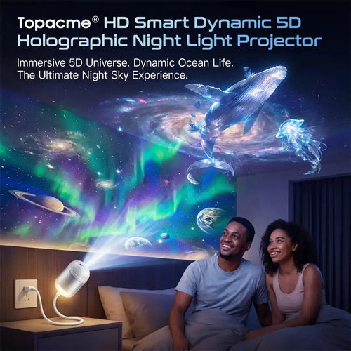 🌌Topacme® 5D Mini Star Projector — Dynamic Galaxy Lighting for Bedrooms, Cars & Relaxing Nights🔥